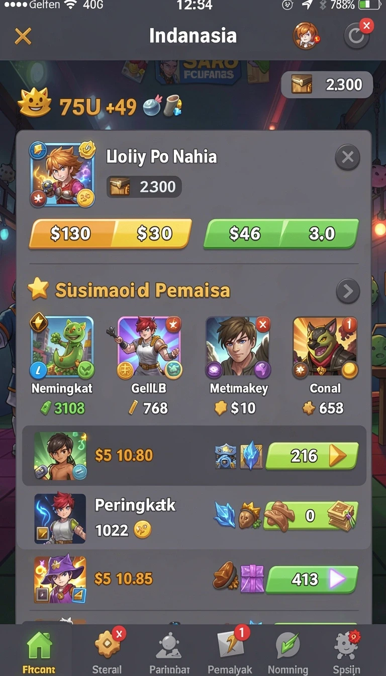 Tampilan utama aplikasi Review Aplikasi 738slots yang intuitif dan efisien.