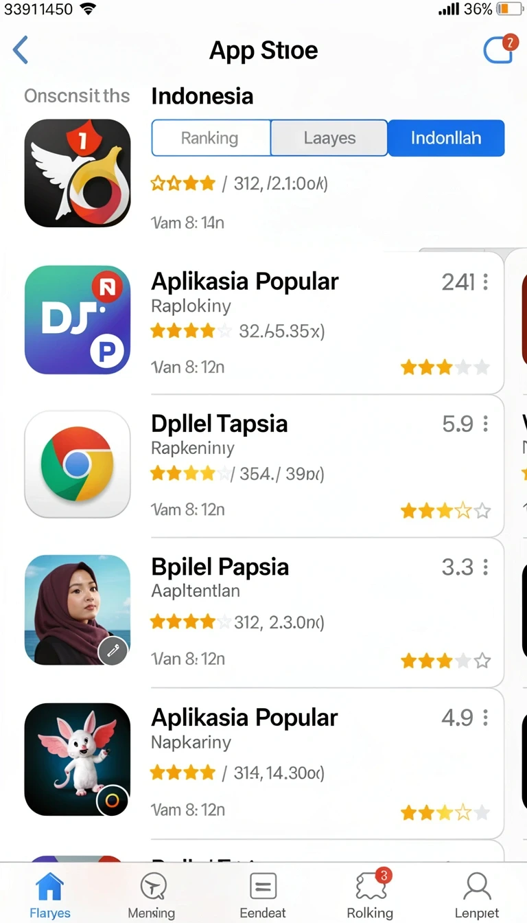 Tampilan utama aplikasi Review Aplikasi kakwin yang intuitif dan efisien.